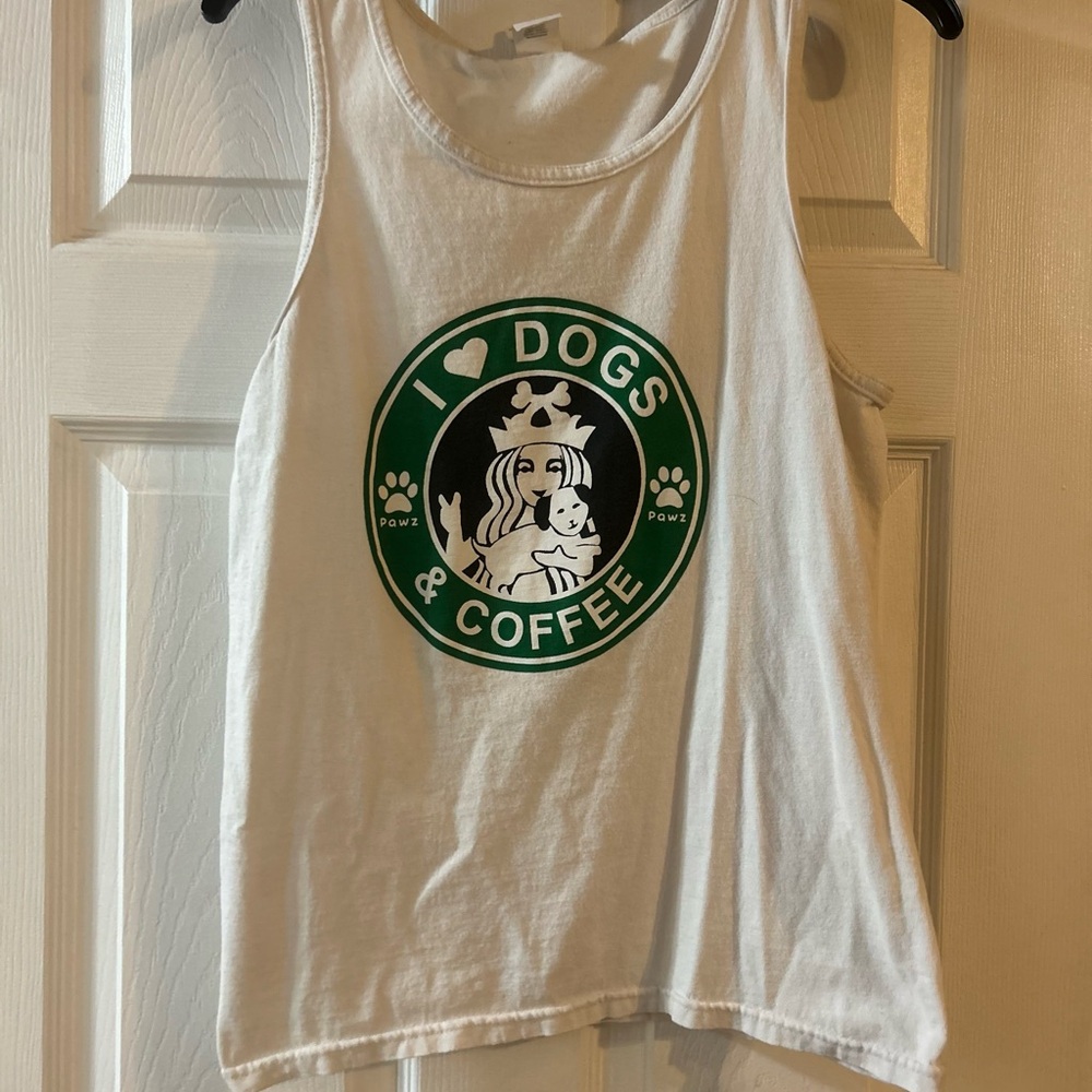 White Dog Lover Tank Top